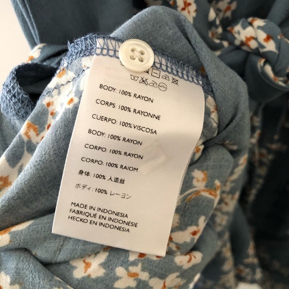Faithfull the Brand Blue Floral Midi Dress XS - Picture 13 of 16